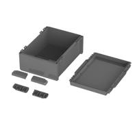 96037674 Bopla Bocube Series Graphite Grey ABS Enclosure, IP66, IP68, Graphite Grey Lid, 160 x 364 x 284mm