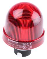 81510000 Werma EM 815 Series Red Steady Beacon, 12 → 230 V ac/dc, Panel Mount, Incandescent Bulb, IP65