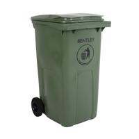 424-9338 RS PRO 240L Green Flip Plastic Wheelie Bin Waste Bin