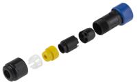pxp401003p5055 Bulgin Circular Connector, 3 Contacts, Cable, Miniature Connector, Plug, Male, IP69K, IP66, IP68, Buccaneer 4000 Series