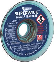426-lf Super Wick SUPERWICK 426-LF 1.5m Lead Free No Clean Desoldering Braid, Width 2.5mm