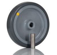 448-9946 RS PRO Black Rubber Anti-Static Trolley Wheel, 60kg