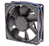 8412ngh ebm-papst 8400 N Series Axial Fan, 12 V dc, DC Operation, 79m³/h, 2.8W, 233mA Max, 80 x 80 x 25mm