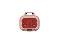 dt04-4p-te09 TE Connectivity, DT04-4P Automotive Connector Plug Brown Cable 4 Way, Cable Termination DT04-4P-TE09