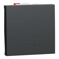 nu320354s Schneider Electric Anthracite Rocker Switch, 2 Gang, New Unica