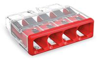 2773-404-1 WAGO, 2773 Splice Connector, Red, Insulated, Copper 20 → 12 AWG