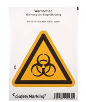 210232 Wolk Self-Adhesive Biological Hazard Hazard Warning Sign