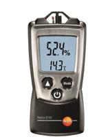 0560-0610 Testo 610 Hygrometer, ±2.5 %RH Accuracy, +50°C Max, 100%RH Max, UKAS Calibration
