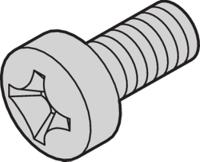21101-366 nVent SCHROFF Screw for Use with Backplanes, Test Adapters, M6 Thread, 100 Piece(s)
