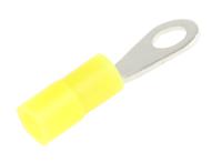 239-4105 RS PRO Insulated Ring Terminal, 2.7 Stud Size, 0.2mm² to 0.5mm² Wire Size, Yellow