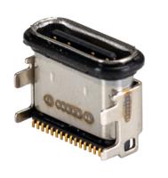 213083-0005 Molex Right Angle, SMT, Socket- Single Port Type C 2.0 IPx8 USB C Connector