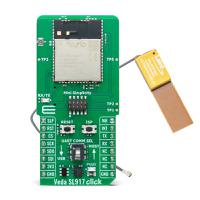 mikroe-6488 MikroElektronika Veda SL917 Click Wifi Antenna Connector Bluetooth, WiFi Add On Board for Wireless Devices 2.4GHz