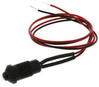 oxlclh80p12acfl30algaas-red Oxley Red Panel Mount Indicator, 8mm Mounting Hole Size, Lead Wires Termination, IP67