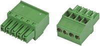 1986371-4 TE Connectivity, 3.5mm Pitch, 4 Way, Pluggable Terminal Block, Plug, Cable Mount, Screw Down Termination,