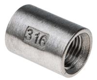 499-2903 RS PRO Stainless Steel Pipe Fitting Socket, Female G 1/4in x Female G 1/4in