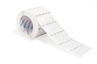 596-22320 HellermannTyton TAG22TD3 Self Adhesive Cable Label, Clear, White, Pre-printed "Ladder Style", 3.5 → 7.6mm Cable,