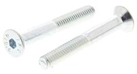 491-5108 RS PRO Bright Zinc Plated Steel Hex Socket Countersunk Screw, DIN 7991, M4 x 30mm