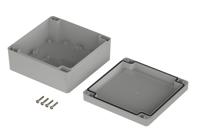 07514146-xt-141406-7035 Bopla Euromas X Series Light Grey ABS Enclosure, IP66, IP68, IK07, Light Grey Lid, 134.7 x 134.7 x 60.1mm