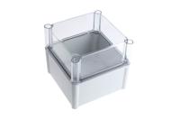 pc-1919-18-t-enclosure Fibox SOLID PC Series Grey Polycarbonate Enclosure, IP66, IP67, Transparent Lid, 188 x 188 x 180mm