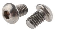 232-8322 RS PRO Stainless Steel Hex Socket Button Screw, ISO 7380, M8 x 12mm