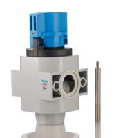 he-d-maxi Festo Locking Shut-Off Valve 3/2 Bistable Pneumatic Manual Control Valve HE Series, G 3/8, 3/8, 170683