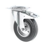 3377dvr200p63 Tente Braked Swivel Castor Wheel, 205kg Capacity, 200mm Wheel
