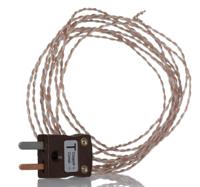 262-3199 RS PRO Type T Exposed Junction Thermocouple 2m Length, 1/0.315mm Diameter, -75°C → +250°C
