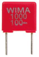 fks2-10n-100m WIMA FKS2 Polyester Film Capacitor, 63 V ac, 100 V dc, ±20%, 1nF, Through Hole