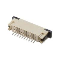 zf1-10-02-t-wt-tr Samtec, ZF1, ZF1-10-02-T-WT-TR 1mm Pitch 10 Way Horizontal Male FPC Connector, Solder