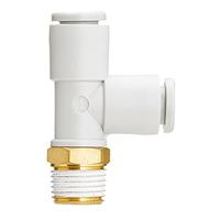 kq2y10-03as SMC KQ2Y Series Tee Tube-to-Tube Adaptor, 10 mm to R 3/8, Threaded-to-Tube Connection Style, KQ2Y10-03AS