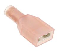 735278 TE Connectivity PIDG FASTON .250 Red Insulated Female Spade Connector, Receptacle, 6.35 x 0.81mm Tab Size, 1mm² to