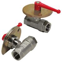 0439-07-13 Legris Nickel Plated Brass 2 Way, Ball Valve, Threaded, BSPP 1/4in, 40bar Operating Pressure