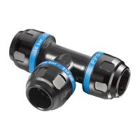 pps1-te25 PREVOST 16bar Aluminium Equal Tee, 25mm outside diameter