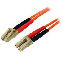 50fiblclc10 StarTech.com LC to LC Duplex Multi Mode OM2 Fibre Optic Cable, 50/125μm, Orange, 10m