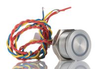 pbar9af0000a0s APEM Illuminated Piezo Switch, Momentary, Pulse, SPST, IP68, Flying Lead, 200 mA @ 24 V dc, -40 → +75°C