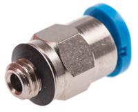 qsm-m5-4 Festo QS Series Straight Threaded Adaptor, M5 Male to Push In 4 mm, Threaded-to-Tube Connection Style, 153304