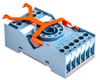 s3-b Releco MRC 11 Pin 250V ac DIN Rail Relay Socket, for use with MRC Series 11-Pin Relay