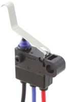 d2hw-c282m Omron Long Leaf Lever Micro Switch, Pre-wired Terminal, 2 A @ 12 V dc, SPST, IP67