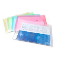 696 Rapesco Assorted Foolscap Punched Pocket