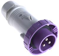 2351604 Scame IP67 Purple Cable Mount 3P Industrial Power Plug, Rated At 16A, 20 → 25 V