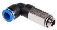 qsll-g14-10 Festo QS Series Elbow Threaded Adaptor, G 1/4 Male to Push In 10 mm, Threaded-to-Tube Connection Style, 186133