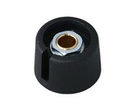 a3023639 OKW 23mm Black Potentiometer Knob for 6.35mm Shaft Splined, A3023639