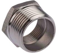 499-3546 RS PRO Stainless Steel Pipe Fitting Hexagon Bush, Male R 1in x Female G 3/4in