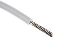 874-0419 RS PRO White 0.13mm² Hook Up Wire, 26 AWG, 7/0.16 mm, 100m, PVC Insulation