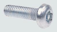 482-8329 RS PRO Bright Zinc Plated Pan Steel Tamper Proof Security Screw, M4 x 12mm