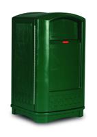 fg396400dgrn Rubbermaid Commercial Products Rubbermaid 50gal Green Swing Plastic Waste Bin
