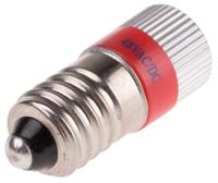 206-700 RS PRO Red LED Indicator Lamp, 48V ac/dc, E10 Base, 10mm Diameter, 70/70mcd