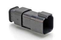 at04-6p-sr01blk Amphenol Industrial, AT Automotive Connector Socket Black Cable Mount 6 Way, Crimp Termination AT04-6P-SR01BLK