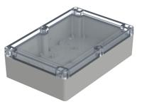 07421146-xm-211406-g-7035 Bopla Euromas X Series Light Grey Polycarbonate Enclosure, IP66, IP68, IK07, Clear Lid, 209.7 x 139.8 x 60mm