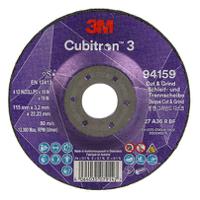 7100305449 3M 94159 Ceramic Cutting Disc, 115mm x 3.2mm Thick, 36+ Grade, 10 in pack